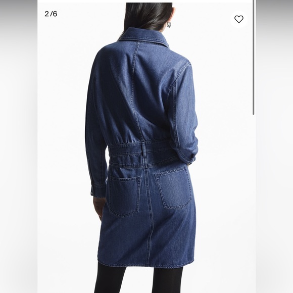 COS Structured Denim Shirt Dress - Picture 9 of 10